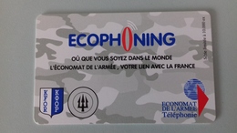 TELECARTE ECOPHONING GRISE - KAFOR - Military Phonecards