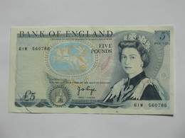 5 Five  Pounds 1971-1991 - Bank Of England   **** EN  ACHAT IMMEDIAT  **** - 5 Pounds