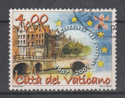 VATICANO 2007 - TRATADO DE ROMA - YVERT Nº 1443 USADO - Used Stamps