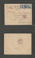 France - Xx. 1943 (2 Aug) Paris - Germany, Berlin (6 Aug) WWII. Registered Multifkd Envelope. Scarce Mail Period. - Other & Unclassified