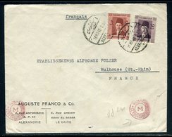 Egypte - Enveloppe De Alexandrie Pour La France En 1940 Avec Contrôle Postal,  Prix Fixe - Réf JJ 241 - Lettres & Documents