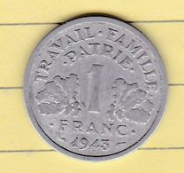 PL 6) 7 >Monnaies & Billets > Monnaies > France > "état Français" 1943 Coin Bouché Sur Signature - Abarten Und Kuriositäten