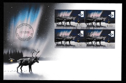 FINLAND 2000 PA-10 Machine-Printed Labels / Reindeer: First Day Cover CANCELLED - Machine Labels [ATM]