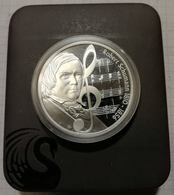 Australia Tuvalu 2009 1 $, 1oz Silver PROOF Coin, 31,135 G, 40,60 Mm, Music Robert Schumann Composer - Tuvalu