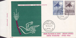 Belgium MUSEE DE L'ARMEE, BRUXELLES (Edition Rodan) 1957 Jour D'Emission Lettre FDC Cover Europa CEPT Complete Set !! - 1951-1960
