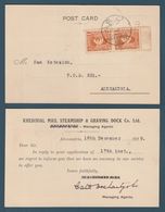 Egypt - 1929 - Rare - Vintage Post Card - Alexandria Postmark - King Fouad 1m - Covers & Documents