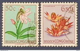1952-1953, Congo Belge, Definitive Issues, Flowers, Belgish Congo, Belgique - Ongebruikt