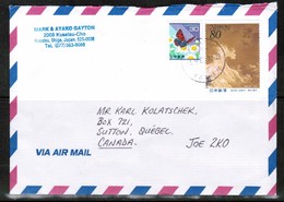 JAPAN   2000 AIRMAIL COMMERCIAL COVER To CANADA (V/00/12) (OS-493) - Storia Postale