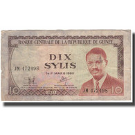 Billet, Guinea, 10 Sylis, 1971, KM:16, B - Guinée