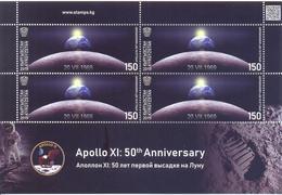 2019. Kyrgyzstan, Space, Apollo XI, 50y Of First Moon Landing, Sheetlet, Mint/** - Kyrgyzstan