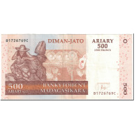 Billet, Madagascar, 500 Ariary, 2004, Undated (2004), KM:88b, TTB - Madagaskar