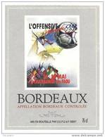 Etiquette De Vin Bordeaux - Cuvée L'offensive Minimes Les 13/14/05/ 89 Chateauneuf Du Faou  (29) - Thème Football - Voetbal
