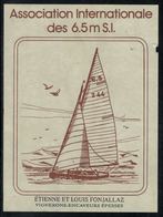 Etiquette De Vin // Epesses, Association Internationale Des 6,5m S.L. - Sailboats & Sailing Vessels