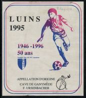 Etiquette De Vin // Luins 1995, Football-Club PTT Lausanne - Soccer
