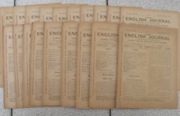 Lot De 18 Revues Pédagogiques The English Journal. N° 1 à 18. 1913-1914. Journal Anglais Pour Les Jeunes Français - Pedagogía