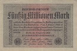 50 Mio Deutsche Reichsmark AU/EF (II) - 50 Miljoen Mark