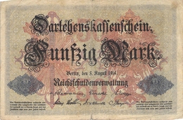50 Mark Reichsbanknote VF/F (III) - 50 Mark