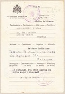 1943 Vordruckbrief Des Apostolischen Nachrichtendienstes In Ägypten Nach Tripoli Mit Zensurstempel - Briefe U. Dokumente