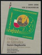 Etiquette De Vin // Saint-Saphorin, Chorale De La Pontaise Lausanne - Music