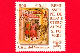 VATICANO - Usato - 2001 - Remissione Del Debito Estero Ai Paesi Poveri - 800 L. - 0,41 €  - Opere Di Misericordia - Oblitérés