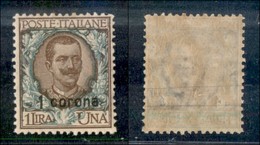 Occupazioni I Guerra Mondiale - Dalmazia - 1922 - 1 Corona Su 1 Lira (6) - Gomma Integra (molto Ben Centrato - Otros & Sin Clasificación