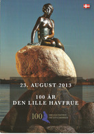 Denmark 2013 Den Lille Havfrue / The Little Mermaid   100 Years Anniversary, Card, Unused - Brieven En Documenten