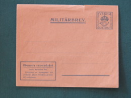 Sweden 1941 Military Army Unused Cover - Military