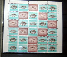 Suisse/Switzerland - 1956 Blocks Of 30 "Dummy Stamps" Used To Test Postal Equipment - Variétés