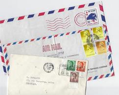 Hong Kong: 3 Lettres Pour La Belgique - Covers & Documents