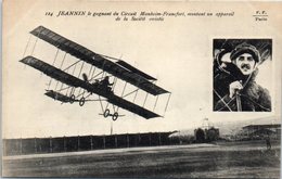 TRANSPORTS - AVIATION - JEANNIN Le Gagnant Du Circuit Manheim - Francfort - Airmen, Fliers