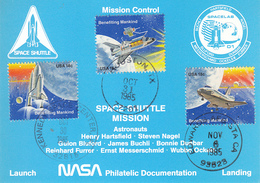 1985 USA Space Shuttle Challenger STS-61A Postal Card - Nordamerika