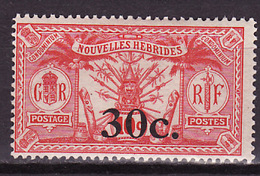 Nouvelles Hébrides - Neue Hebriden - New Hebrides 1924 Y&T N°74 - Michel N°71 * - 30cs10c Idole Indigène - En Français - Nuovi