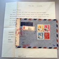 Schweiz JUBILÉ JEUX OLYMPIQUE „Orbe 1944 Vaud“ München OKW ZENSUR Brief  > Denmark (Olympic Games Cover Lettre Luftpost - Lettres & Documents