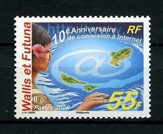 WALLIS 2008 N° 691 ** Neuf MNH Superbe Première Connexion Internet Femme Souris Arobase Carte îles - Unused Stamps