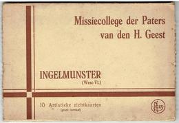 INGELMUNSTER - Missiecollege Der Paters Van Den H. Geest - Kompleet Mapje 10 Kaarten - Grootformaat - Ingelmunster