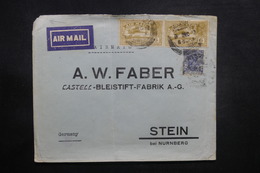 INDE - Enveloppe Pour L 'Allemagne Par Avion, Affranchissement Plaisant - L 37424 - 1911-35 King George V