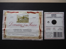 Côtes Du Ventoux Domaine La Sauve 1995 - EARL La Sauve Et Vignerons Réunis - Côtes Du Ventoux
