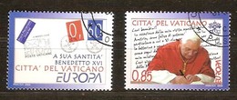 Vatican Vatikaanstad 2008 Yvertn° 1454-1455 (°) Oblitéré Used Cote 4,50 Euro CEPT Europa - Gebraucht