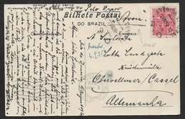 1920 Brazil - Seapost PPC To Germany - Pelo Vapor - Rio De Janeiro - Avenida Central 2 VIII 20 - Brieven En Documenten