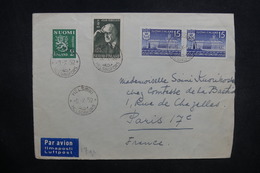 FINLANDE - Enveloppe De Helsinki Pour La France En 1952 , Affranchissement Plaisant - L 37627 - Covers & Documents