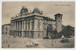 TORINO   PALAZZO   MADAMA      1915   2  SCAN       (VIAGGIATA) - Palazzo Madama