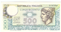 ITALIE  ---  500 LIRE 1976 ( Unc ) - Biglietti Di Stato