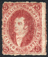 ARGENTINA: GJ.26A, 5th Printing, In Unusual Cerisish Carmine Color, Mint, Very Handsome. - Usados