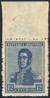 ARGENTINA: GJ.471a, With Variety: DOUBLE IMPRESSION, One Faint, Notable In The Sheet Margin - Autres & Non Classés