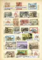 ARGENTINA: Stockbook With Approximately 1,000 Stamps With Cancels Of 280 Different Places, Including Many Of Small Towns - Collections, Lots & Séries