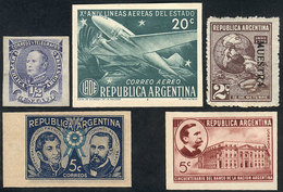 ARGENTINA: Lot Of 4 Trial Color Proofs + 1 SPECIMEN, Fine General Quality! - Collections, Lots & Séries