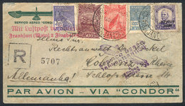 BRAZIL: Cover With Nice Multicolored Postage, Sent From Rio De Janeiro To Germany On 13/OC/1932, With Special Handstamp  - Sonstige & Ohne Zuordnung