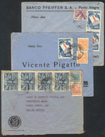 BRAZIL: 3 Covers Used Between 1941 And 1945 With Nice Postages, VF! - Autres & Non Classés