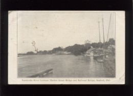 Nanticoke River  Between Market Street Bridge And Railroad Bridge Seaford Del. Stamp Timbre - Andere & Zonder Classificatie