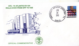 1996 USA  Space Shuttle Atlantis STS-79 Commemorative Cover - America Del Nord